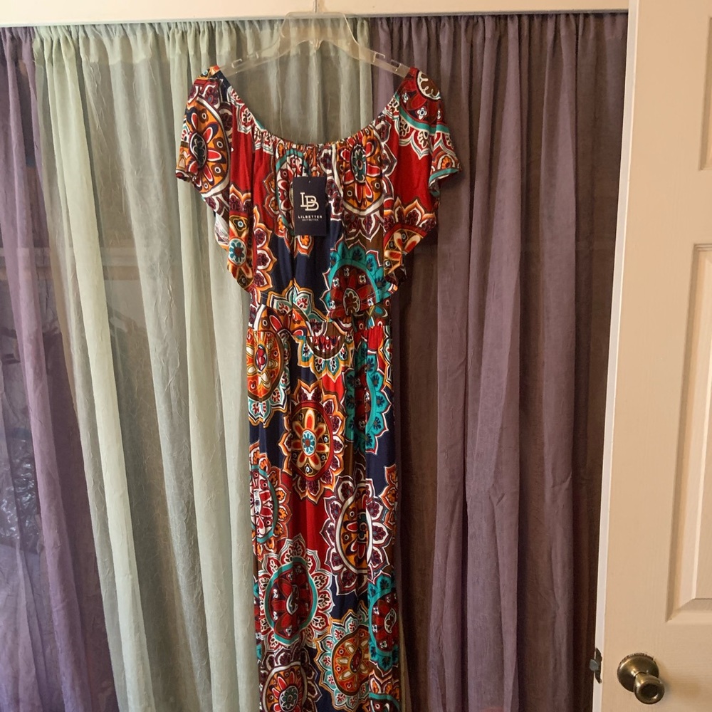 Off the shoulder ruffle party dress